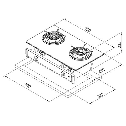 莊頭北 TG-7105G 玻璃檯面嵌入爐（含基本安裝） 莊頭北瓦斯爐,TG-7105G,黑玻璃瓦斯爐,雙內焰瓦斯爐,瓦斯爐推薦,莊頭北哪裡買,推薦家生活館,嵌入式爐具,節能瓦斯爐,廚房家電