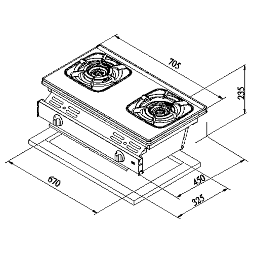 莊頭北 TG-7603 雙環內焰嵌入爐（含基本安裝） 莊頭北瓦斯爐,TG-7603,不鏽鋼瓦斯爐,雙口瓦斯爐,瓦斯爐推薦,莊頭北哪裡買,推薦家生活館,廚具家電,耐用爐具,節能瓦斯爐