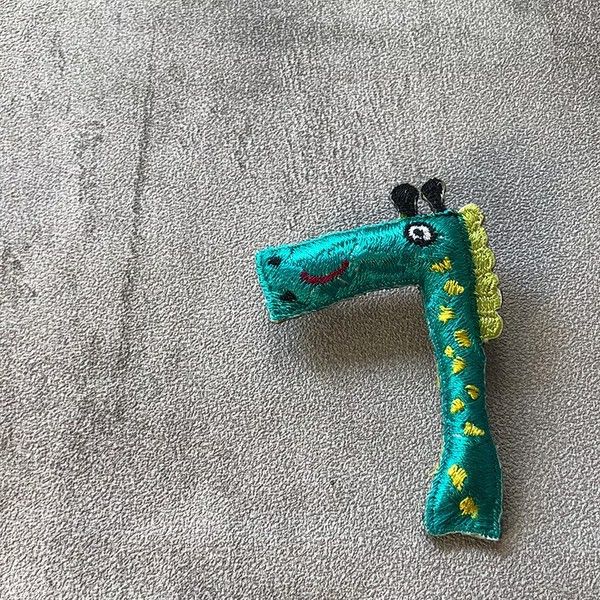 可愛動物刺繡別針 可愛動物刺繡別針