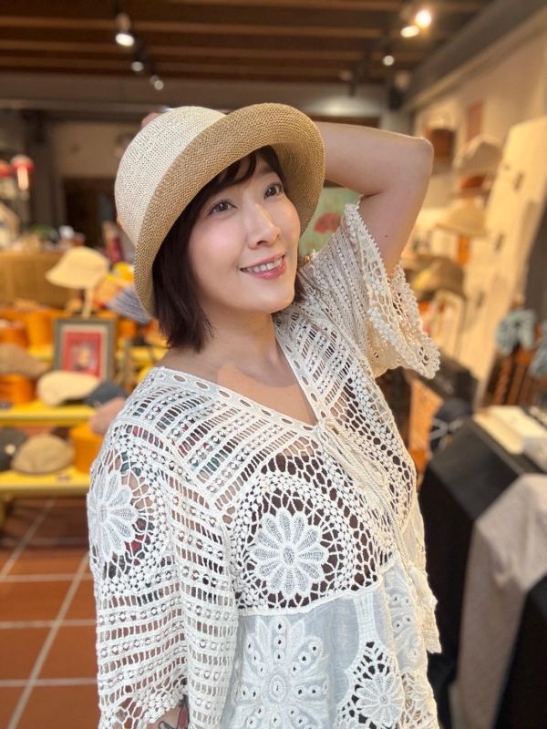 超輕透氣紙紗淑女帽 