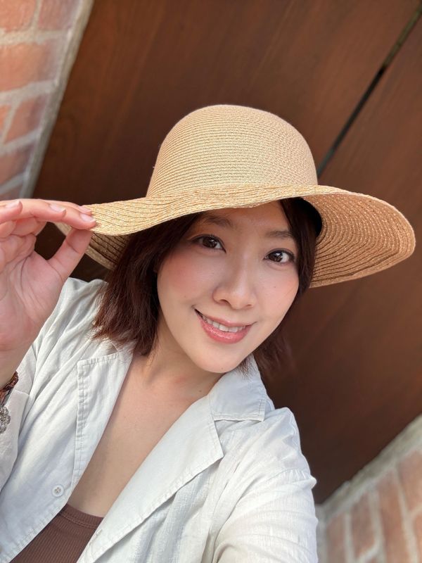 細麻日本和紙淑女草帽 麻,夏日,海灘,和紙,淑女帽,草帽