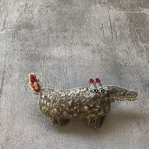 可愛動物刺繡別針 可愛動物刺繡別針