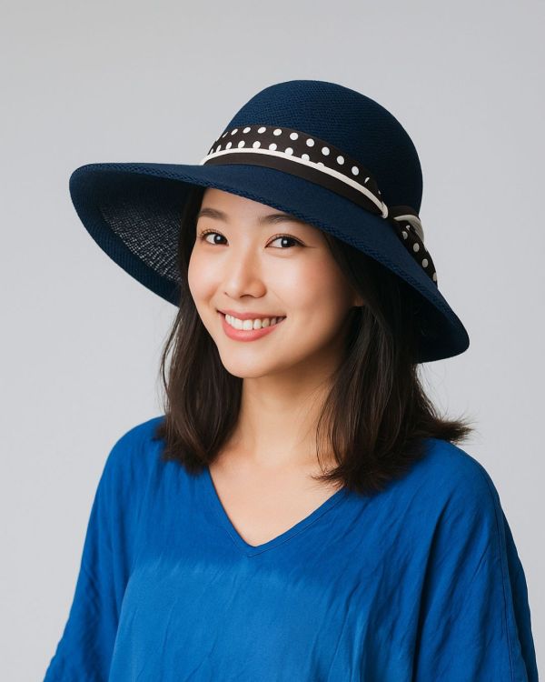 靜海之風大帽簷紙紗淑女帽 大帽簷紙紗淑女帽,紙紗帽,防曬帽,大帽沿帽子,透氣帽,淑女帽,台灣製造,輕盈帽款,時尚帽,遮陽帽