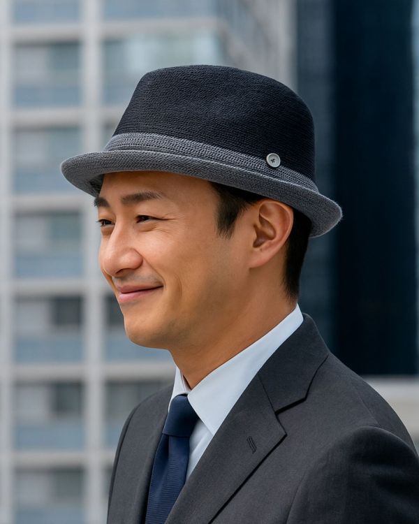 島嶼微風紙紗紳士帽 紙紗紳士帽,紳士帽,夏日帽子,透氣帽,輕盈帽款,台灣製造,防曬帽,男士帽子,時尚帽,爵士帽