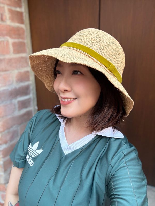 海風淑女拉菲草帽 拉菲草帽,草帽,遮陽帽,夏日穿搭,手工編織帽,度假帽,台灣設計,layoo來喲