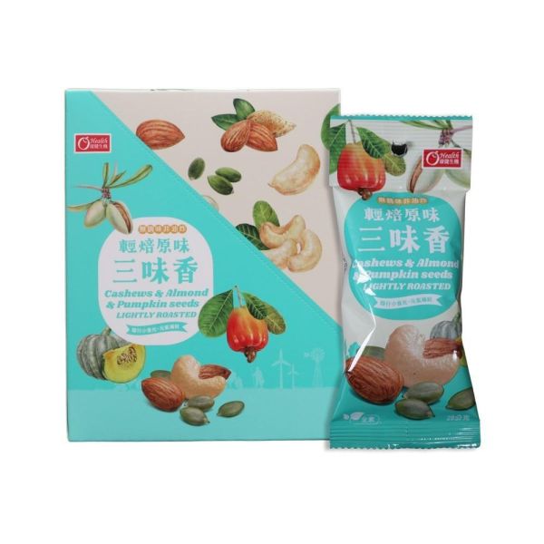 【康健生機】輕焙原味三味香隨手包｜28g/包*6包/盒，共3盒 