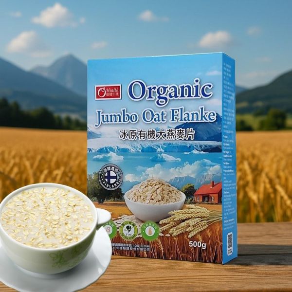 【康健生機】冰原有機大燕麥片｜500g/盒，共3盒 