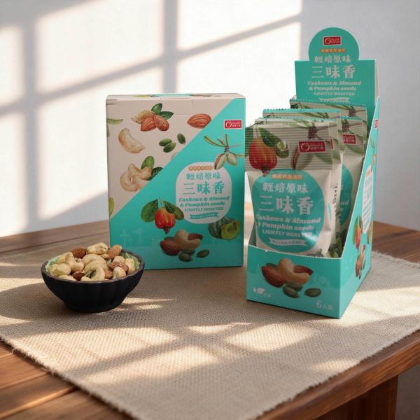 【康健生機】輕焙原味三味香隨手包｜28g/包*6包/盒，共3盒 