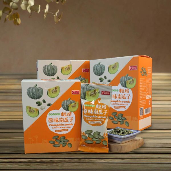 【康健生機】輕焙原味南瓜子隨手包｜18g/包*6包/盒，共3盒 