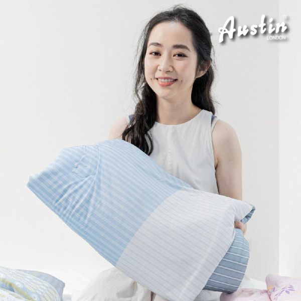 【Austin Home 奧斯汀寢飾】瑪奇朵冰紗被｜藍調150x200cm 