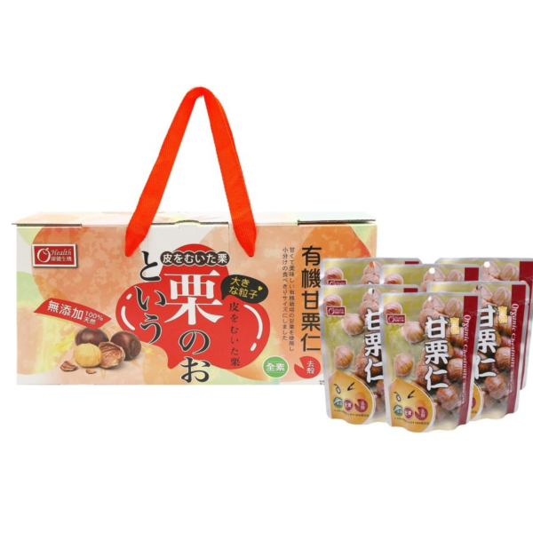 【康健生機 O Health】京東有機板栗禮盒組｜150g/包*6包，共1盒 