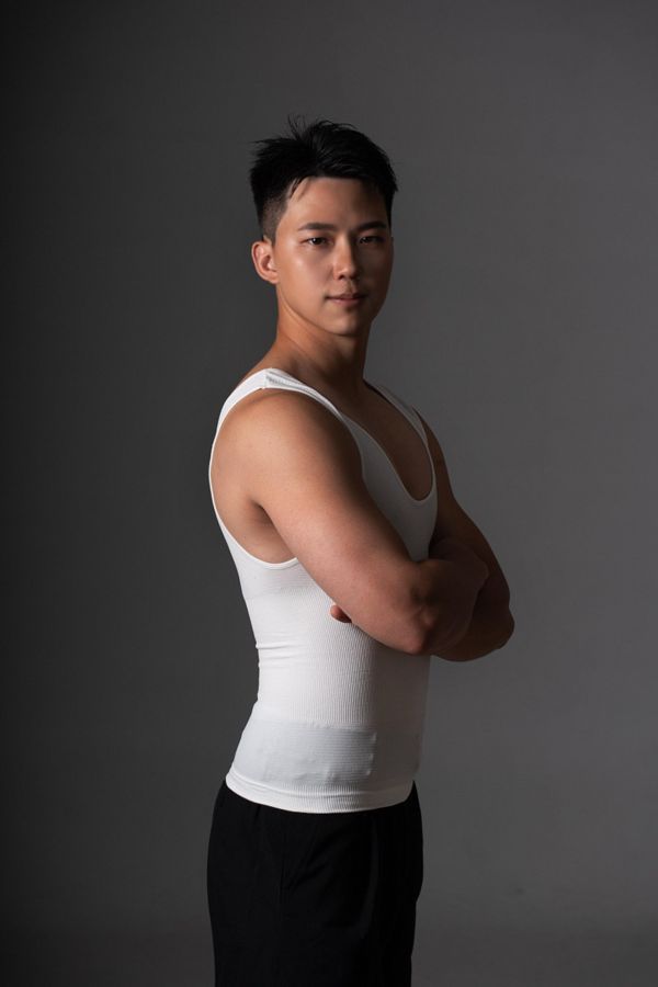 【夠 GO wear】Go Cooler 夠酷男性涼感塑身衣(2入)｜白 