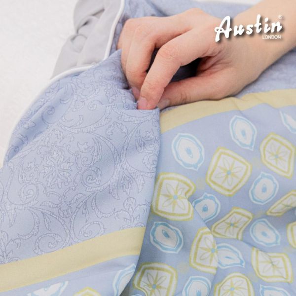 【Austin Home 奧斯汀寢飾】瑪奇朵冰紗被｜灰黃世界150X200cm 