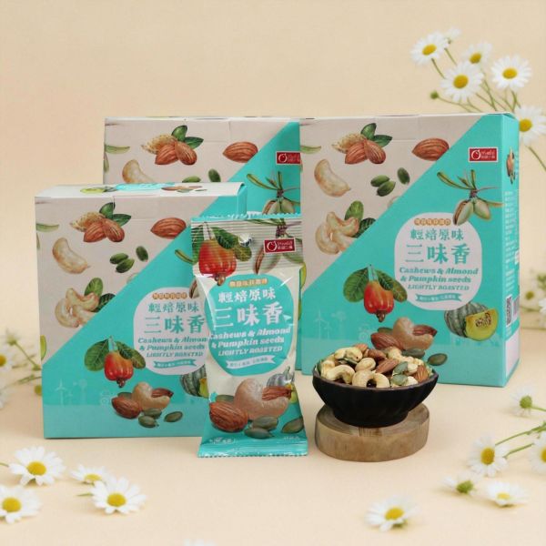 【康健生機】輕焙原味三味香隨手包｜28g/包*6包/盒，共3盒 