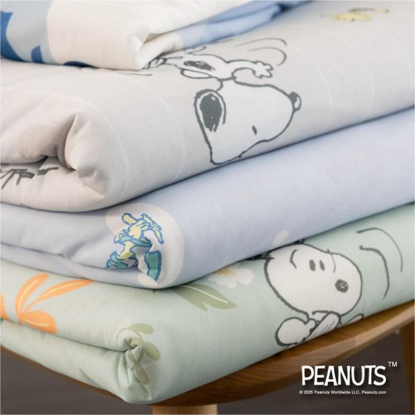 【Austin Home 奧斯汀寢飾】史努比瑪奇朵冰紗被｜可愛家人150X200cm 