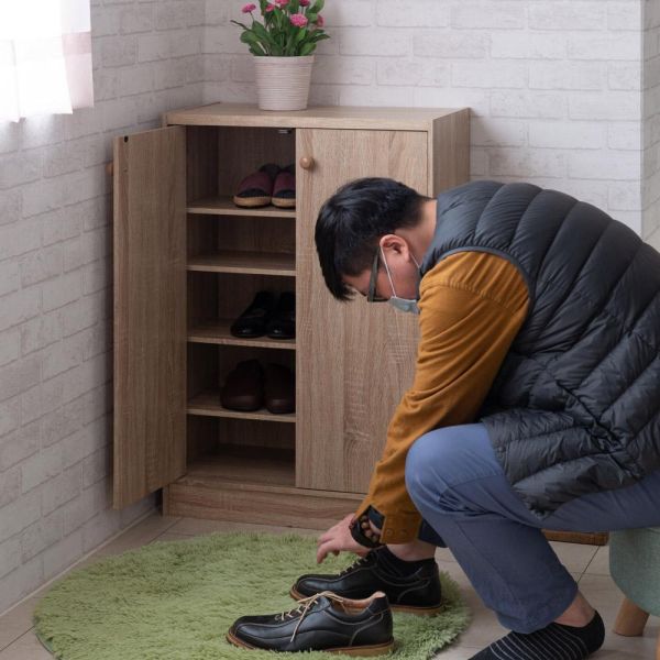 【TZUMii】佐藤雙門鞋櫃 鞋架 二門鞋櫃 玄關櫃 