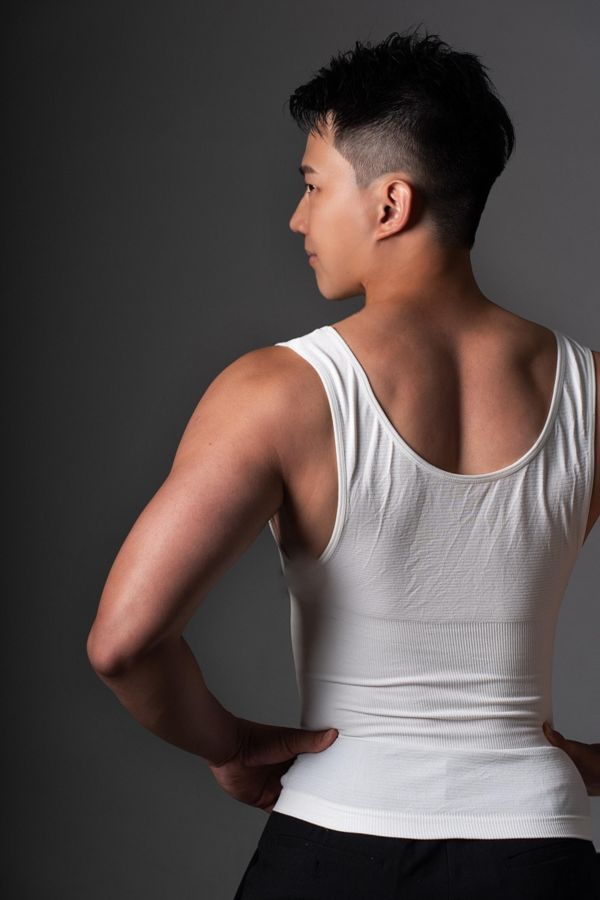 【夠 GO wear】Go Cooler 夠酷男性涼感塑身衣(2入)｜白 