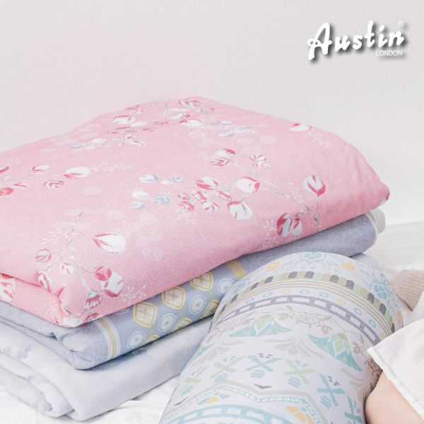 【Austin Home 奧斯汀寢飾】瑪奇朵冰紗被｜花苞仙子(粉)150X200cm 