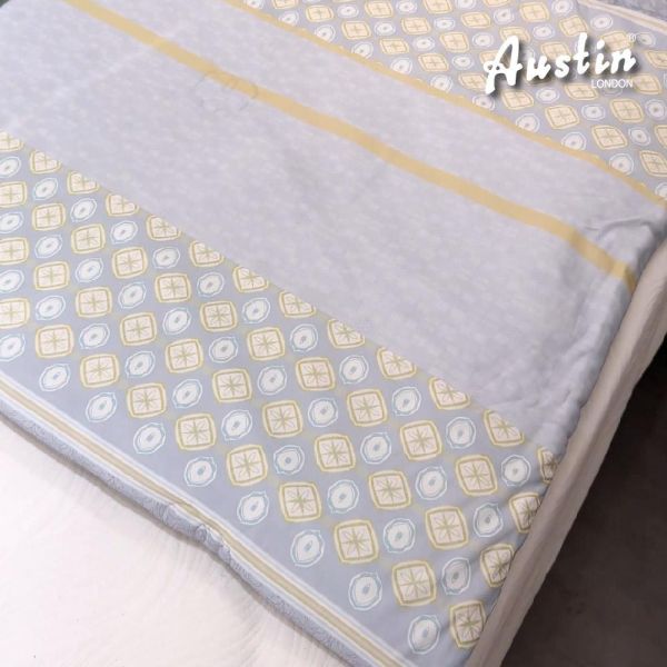 【Austin Home 奧斯汀寢飾】瑪奇朵冰紗被｜灰黃世界150X200cm 