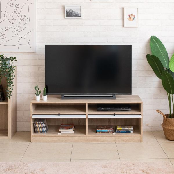【TZUMii】清新四尺雙掀門電視櫃 視聽櫃 影音櫃 TV櫃 電器櫃 