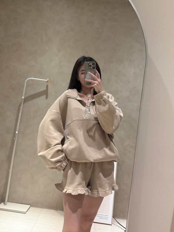 廠商自訂款-太空棉荷葉套裝 