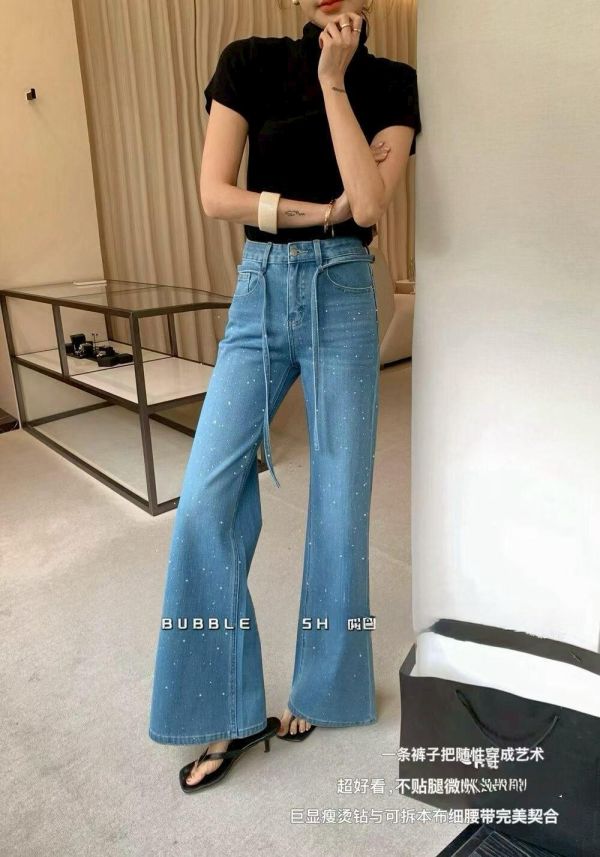 四面彈抽繩鑽鑽褲 