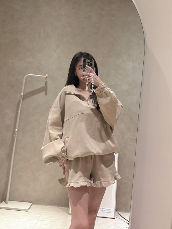 廠商自訂款-太空棉荷葉套裝 