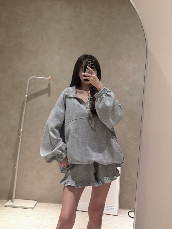 廠商自訂款-太空棉荷葉套裝 