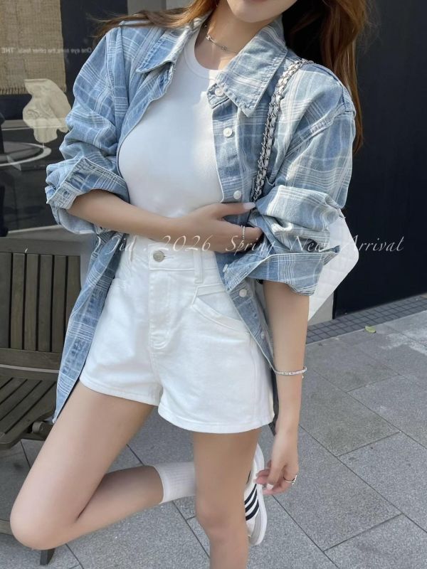 韓版格子襯衫 顏色超正!! 