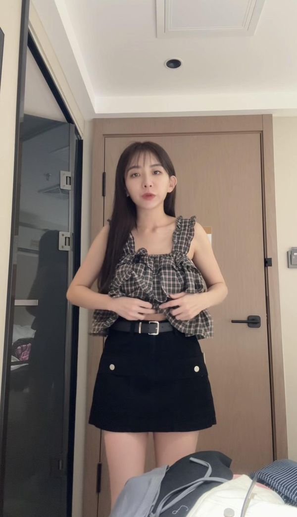 超推超好看的牛仔褲裙 
