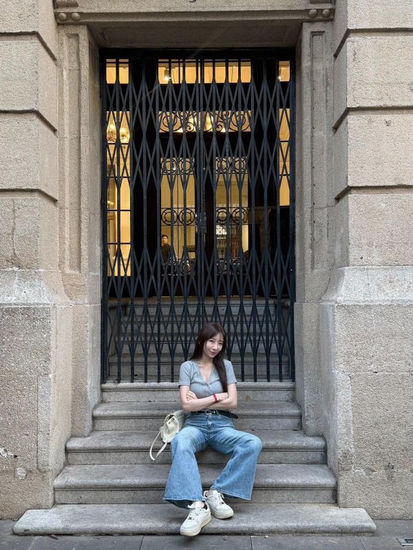 細閃亮鑽牛仔褲（附皮帶） 