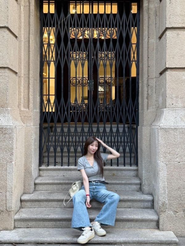 細閃亮鑽牛仔褲（附皮帶） 