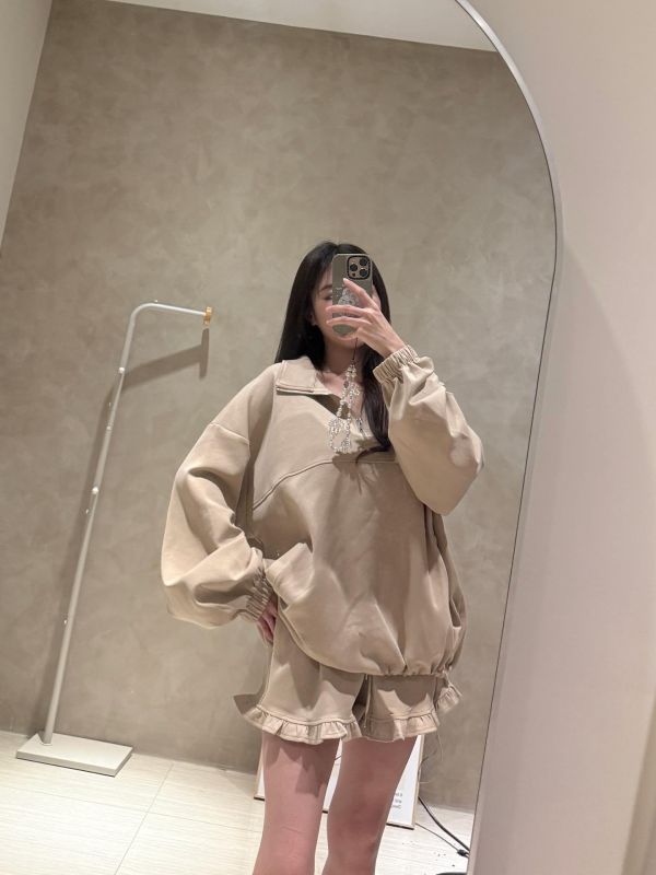 廠商自訂款-太空棉荷葉套裝 