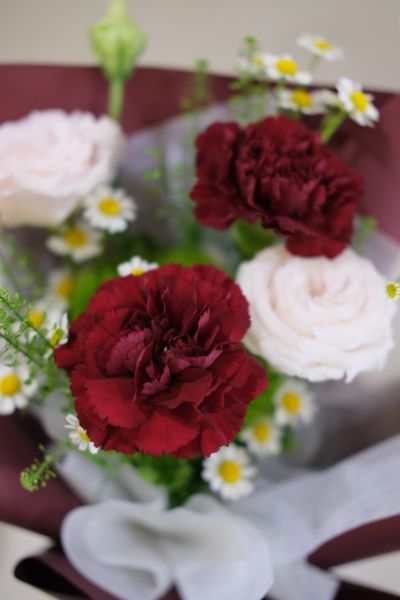 康乃馨小花束-(鮮花花束 可選色) 乾燥花,永生花,永恆花,鮮花,花束,情人節花束,母親節花束,畢業花束,玫瑰花束