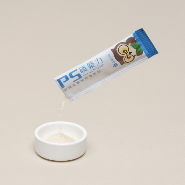 PS 磷聚力｜好穩定猴頭菇藻粉包 (7入裝) 自信優,PS磷聚力,兒童營養補給,學齡兒童營養,兒童日常營養,學生營養補充,早餐後營養