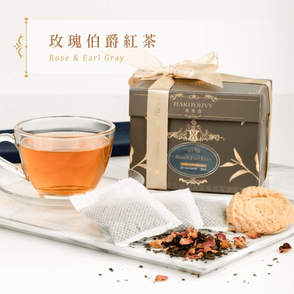 NO.19｜玫瑰伯爵紅茶 30入三角裸茶包 紅茶,玫瑰,伯爵,英茶香,英國茶,歐洲茶品,下午茶,英國,茶包,三角茶包