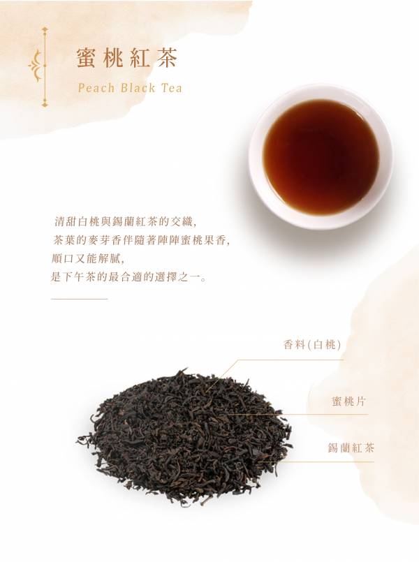 NO.21｜蜜桃紅茶100g散茶袋 