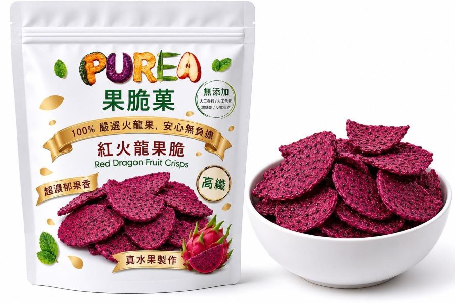 紅火龍果脆(隨手包) 
