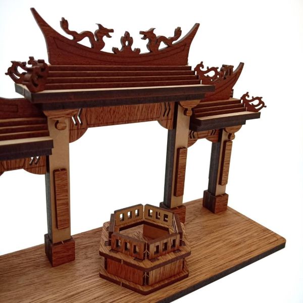 【手作DIY】鹿港 媽祖廟 牌樓 天后宮 模型神轎 武轎 棚轎 小神房 廟會 廟宇模型 宮廟模型 模型廟 陣頭 白沙屯 拱天宮 