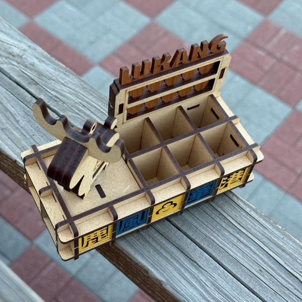 鹿港風華__甕牆 筆筒 