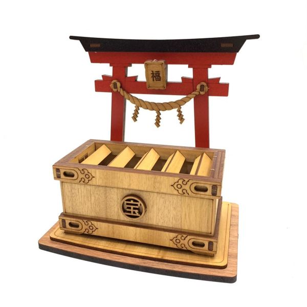 現貨【鳥居 賽錢箱】手作DIY 小費箱 打賞箱 木製 存錢筒 日式 木質 新年禮物 存錢罐 御守 客製化禮物 撲滿 