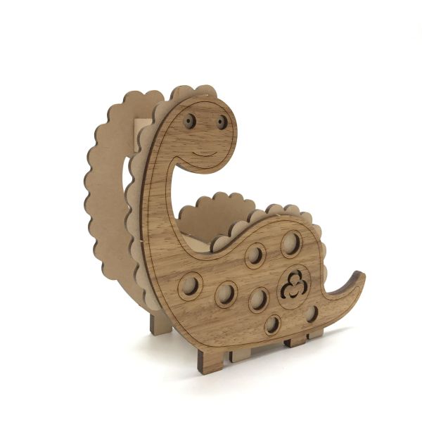 【全館現貨】卷木森活館【脖子短短 腕龍筆筒】恐龍 造型 DIY 組裝 木製玩具 模型 動手做 兒童玩具 辦公室 