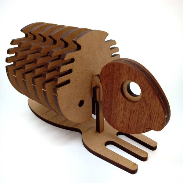 【全館現貨】卷木森活館【魚骨 創意 杯墊 隔熱墊】DIY 木製玩具 動手做 