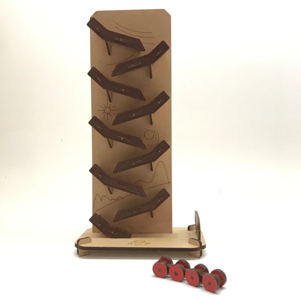 【全館現貨】卷木森活館【溜滑梯打擊樂】DIY 組裝 木製玩具 模型 動手做 兒童玩具 