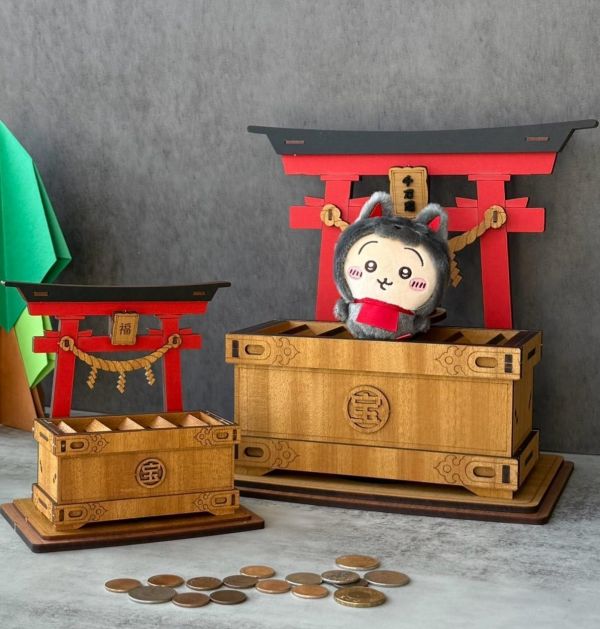 巨大化 | 鳥居 賽錢箱 存錢筒 | 公仔擺件 
