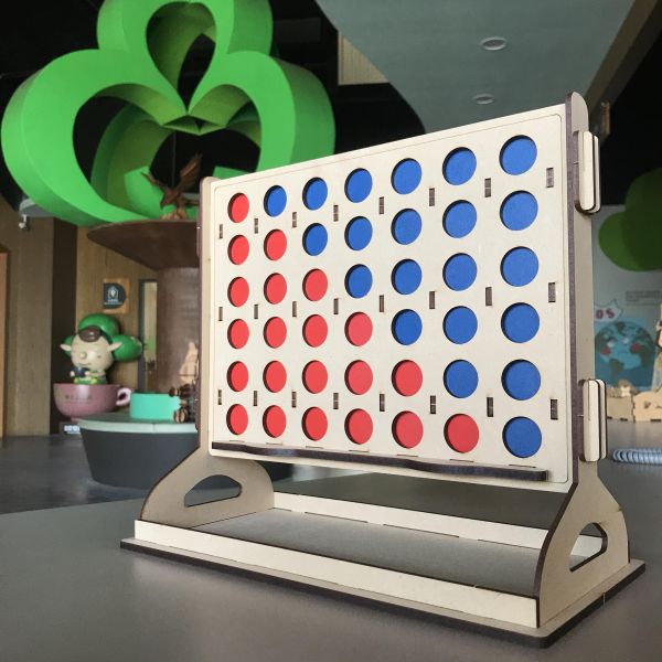 卷木 屏風式四子棋 