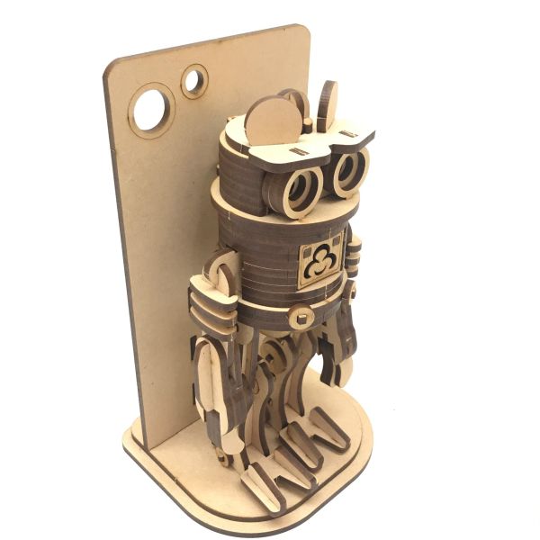 【全館現貨】【卷兒機器人公仔拼板】DIY 組裝 木製玩具 模型 動手做 兒童玩具 達人 