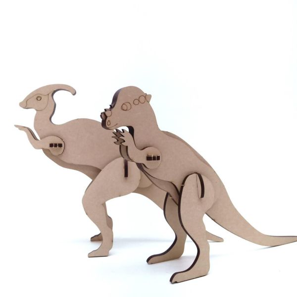 【全館現貨】卷木森活館【大恐龍 模型 公仔 暴龍】DIY 組裝 木製玩具 模型 動手做 兒童玩具 辦公室 童趣 可愛 