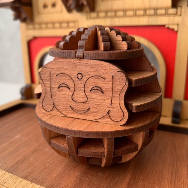 【手作DIY】彰化大佛 不倒翁 八卦山 牌樓 置物盤 收納 模型 袖珍 迷你 建築模型 組裝 