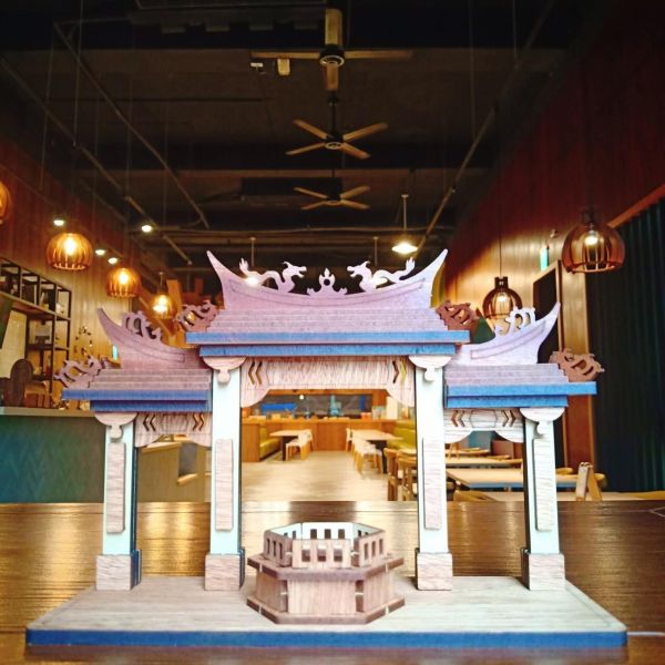 【手作DIY】鹿港 媽祖廟 牌樓 天后宮 模型神轎 武轎 棚轎 小神房 廟會 廟宇模型 宮廟模型 模型廟 陣頭 白沙屯 拱天宮 